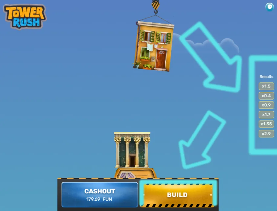 Continua a premere Build